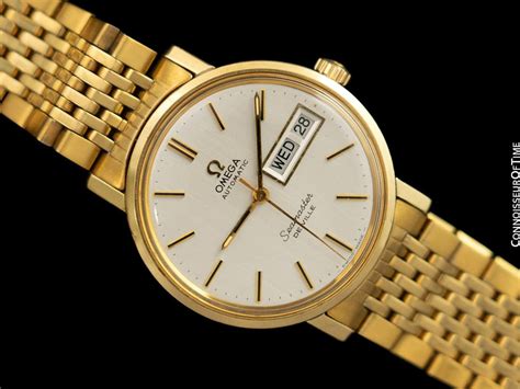 1975 gold omega automatic watch.